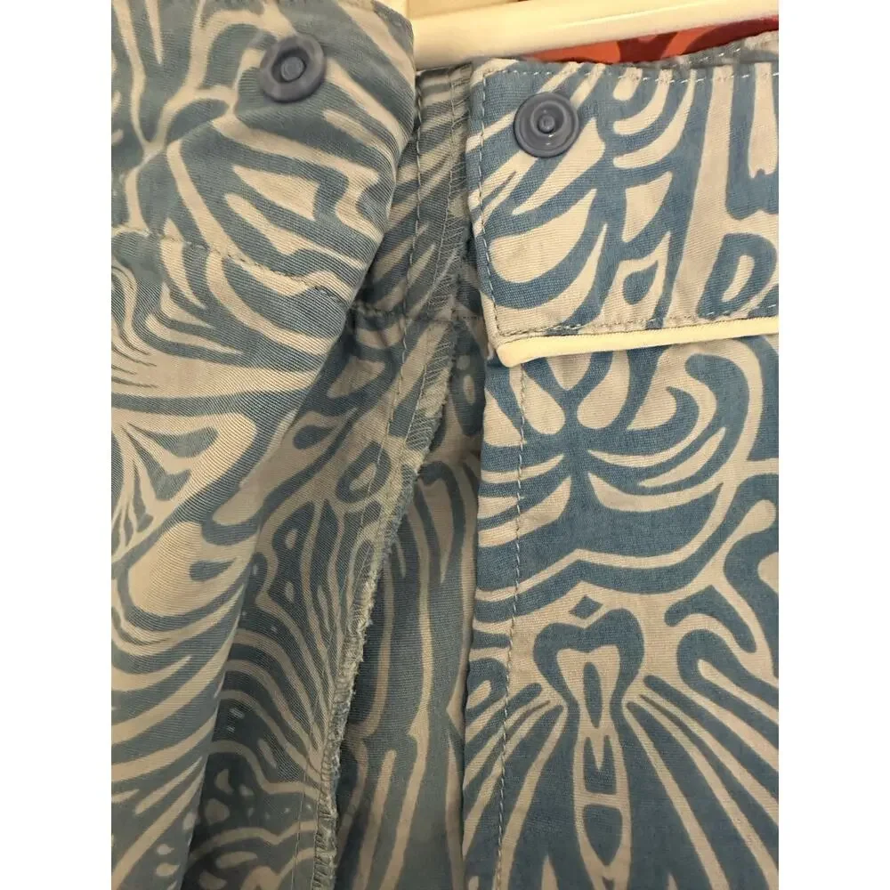 Patagonia Womens Button Out Boardie Island Mini Wrap Skirt Size 8 Blue - Picture 5 of 7